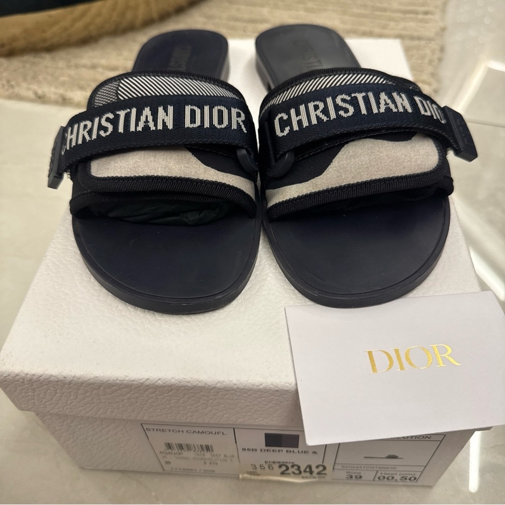 Dior Evolution Sandals Preowned Blue Size 39